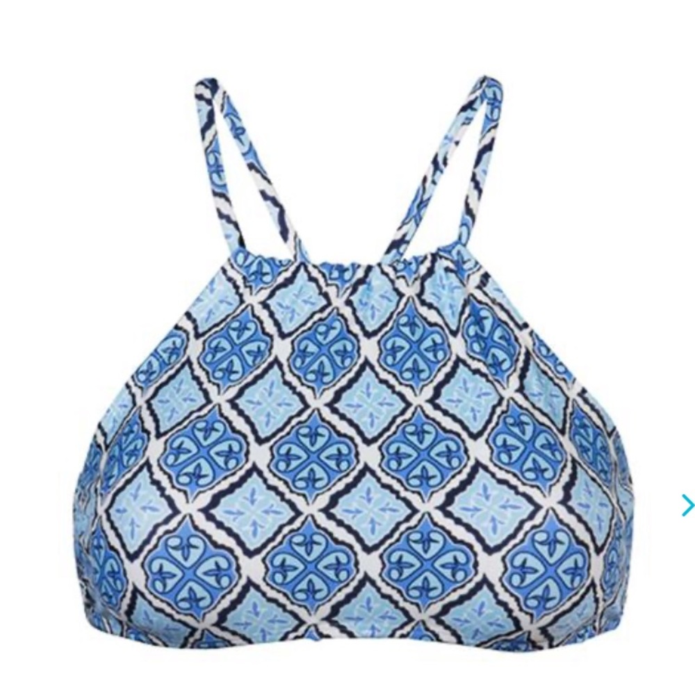 Snapper rock Moroccan print halter bikini top